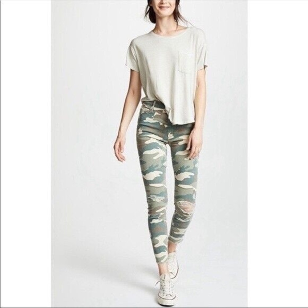 MOTHER Camouflage Skinny Jeans